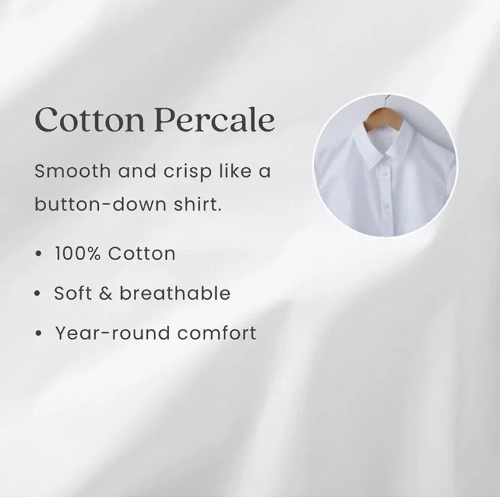 The Company Store Classic Cool Cotton Percale Comforter - Coffee, Twin/Twin XL